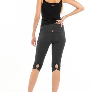 Hardtail cropped legging-gray tie dye- S